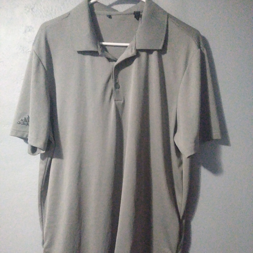 Adidas Gray Polo Shirt Casual Comfort